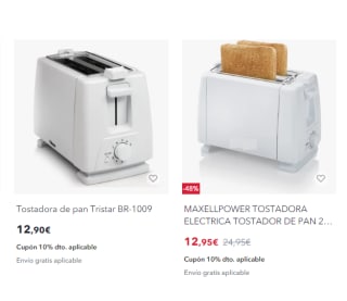 Recopilación tostadoras muy economícas desde 8,21€