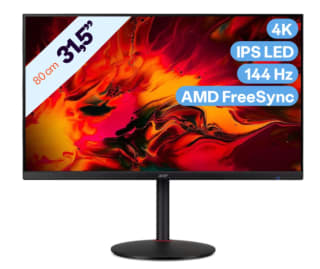 Acer Nitro 31,5" 4K IPS Gaming Monitor 144 Hz 1 ms XV322QKKV voor €399 bij iBOOD
