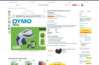 Estampadora Dymo Omeg para uso doméstico por 5,59€