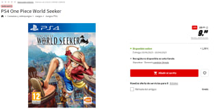 Juego PS4 One Piece World Seeker por 9.99€