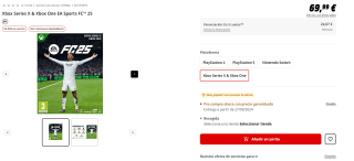 Videojuego EA Sports FC 25 desde 45,99€ varias plataformas hasta 10€ descuento