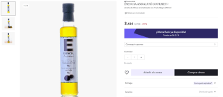 Aceite de Oliva Aromatizado con Trufa Negra 250 ml x 3ud por 7,72€