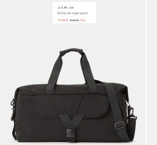 Bolsa de viaje sport Jo & Mr. Joe por 17.98€