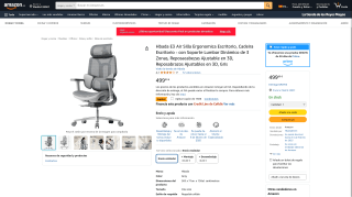 Silla Ergonomica Escritorio Hbada E3 Air por 349,99€