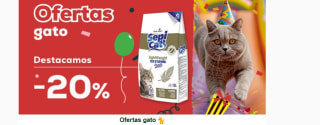 20% descuento en seleccionados para gato