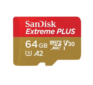 Tarjeta Micro SDXC SanDisk Extreme PLUS 64 GB Lectura hasta 200 MB/s UHS-I U3 C10 A2 V30 Multicolor por solo 8,44€