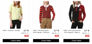 Ropa y calzado Vans desde solo 3,50€ alucina