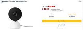 Google Nest Cam - Bedraad - voor €49 bij Alternate