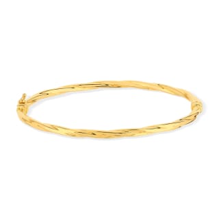 Bracelet jonc or 750 jaune torsadé à 859,90€