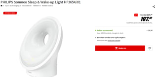 Philips Somneo HF3651/01 - Wake-Up Light voor €107,42 bij Mediamarkt