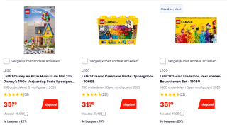 Tot 30% korting op Lego Friends, Disney, Dreamzzz, Creator en Classic bij Bol