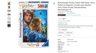 Puzle de 500 piezas Harry Potter en Hogwarts, marca Ravensburger por 8,43€