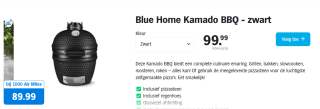 Blue Home Kamado BBQ voor €99,99 in de AH voordeelshop