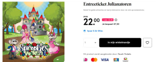 Entreeticket voor de Julianatoren voor €22 via de Etos