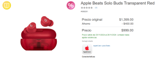 Apple Beats Solo Buds por $999 | Descuento Costco