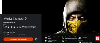 Mortal Kombat X (PS4 & PS5) voor €4,99 bij Playstation Store