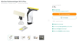 Kärcher Ruitenreiniger WV 6 Plus voor €75 bij Art & Craft