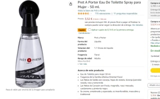 Pret A Porter Eau De Toilette Spray 50 ml por 2.96€