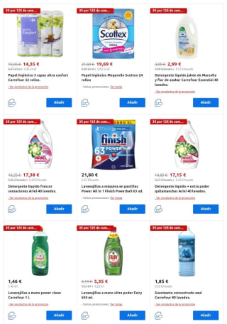 -3€ por cada 12€ de compra en Perfumería y Belleza desde Carrefour.