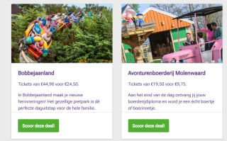 Tot 60% korting op diverse dagjes uit met Bol select