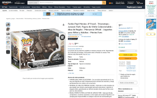 Funko Pop Jurassic Park Triceratops figura de vinilo por 9,99€