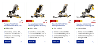 50% Korting op alle powerplus verstekzagen bij de Hubo in België