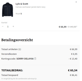 Lyle & Scott CANVAS WORKWEAR - jas voor €53,59 dmv code bij Otrium