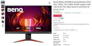 BenQ Mobiuz EX240N 24'' 165Hz gaming monitor voor €119,99 bij Amazon NL