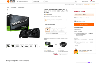 MSI GeForce RTX 5070 Ti SHADOW 3X a solo 889€