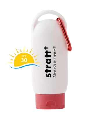 Gratis flesje Zonnebrand Stratt+ via Stratt aan te vragen