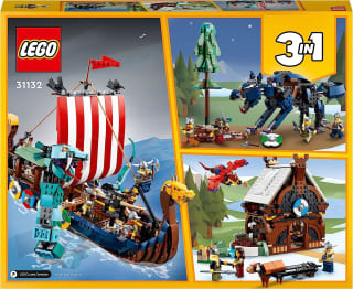 LEGO 31132 Vikingschip en de Midgaardslang voor €79 bij Amazon
