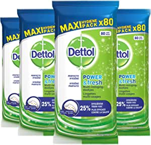 Dettol Schoonmaakdoekjes Power & Fresh - Original 320 stuks voor €5,59 bij Amazon