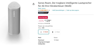 Sonos Roam speaker voor €129 met Amazon Prime