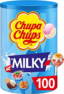 Chupa Chups - Milky Lollies 100 Stuks voor €11,99 bij Amazon