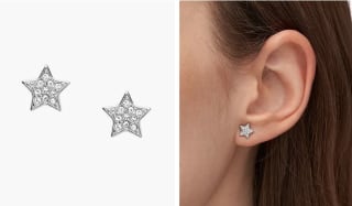 Pendientes de botón de acero inoxidable con estrella por 15,50€