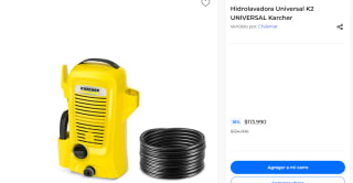 Hidrolavadora Universal K2 UNIVERSAL Karcher por $113.990