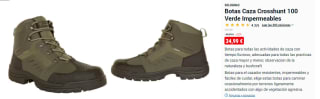 Botas senderismo Solognac Crosshunt por 19,99€