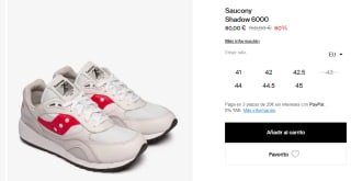 Zapatillas Casual para Hombre Saucony Shadow 6000 por 60€