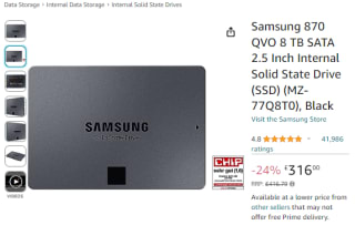 Collect Amazon's Samsung 870 QVO SSD for only £316