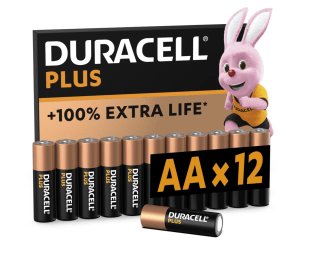 Pack 12 Duracell Plus pilas AA por 6,17€
