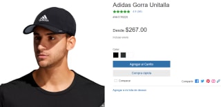Adidas Gorra Unitalla por $267 en Costco