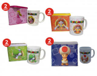 Nintendo Super Mario Bros mok en spaarpot 2-stuks voor €14,95 bij Dagknaller