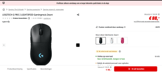Logitech G PRO 2 LIGHTSPEED muis voor €88 bij de MediaMarkt