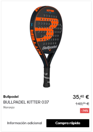 BULLPADEL - Palas por menos de 36€