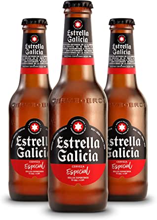 Cerveza Estrella Galicia, Pack 24 botellines. Estrella Galicia Cerveza Especial - Pack botellines 24 x 25 cl por 10,59€
