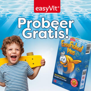 Gratis EasyFishoil Plus omeaga-3 gummies met frisse fruitsmaak