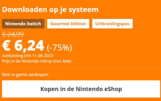 Overcooked 2 - Gourmet Edition voor €6,24 in de Nintendo eShop