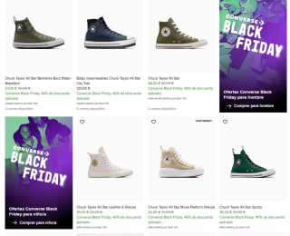 Converse hasta 40% descuento en Black Friday