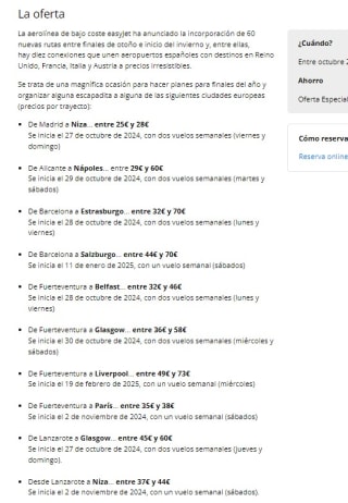 Rutas para volar i/v por Europa desde 25€