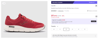 Zapatilla Casual de Hombre Joma Zen 2306 por 27.51€ (Cuenta Nueva 17.51€)